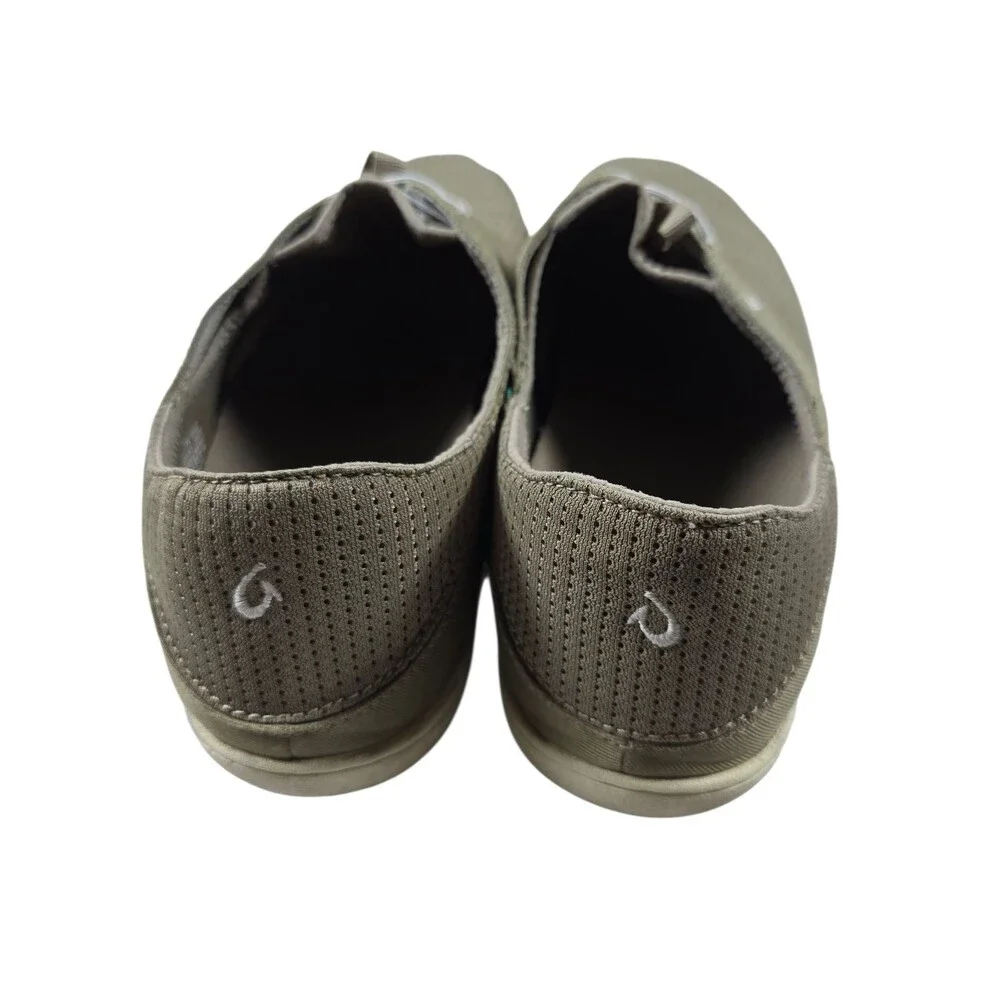 Olukai Nohea Moku Mens Sz 13 Gray Slip On Mesh Dock Beach‎ Casual Sneakers Shoes